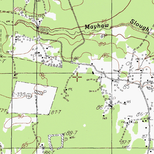 Topographic Map of Ada Belle Oil Well, TX