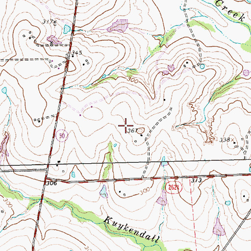 Topographic Map of Reue-Eickenhorst House, TX