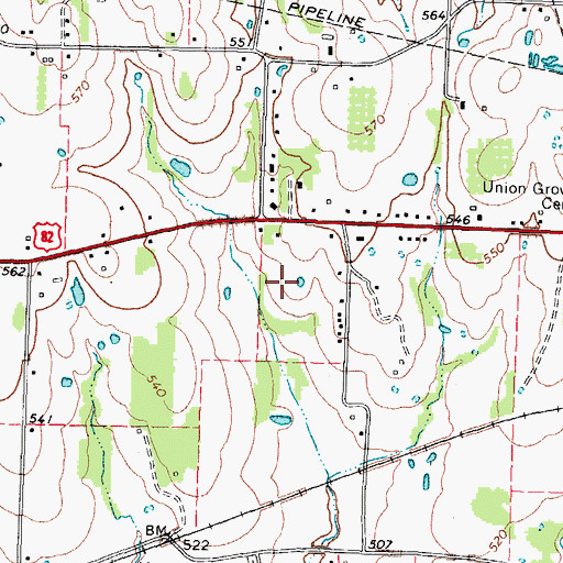 Topographic Map of Ragland House, TX