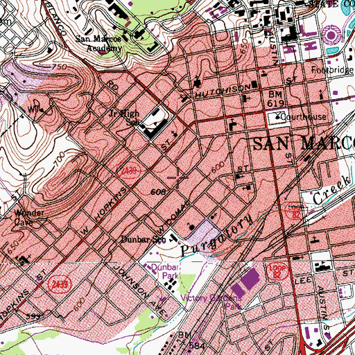 Topographic Map of Ragsdale-Jackman-Yarbough House, TX