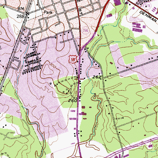 Topographic Map of Rastus-Read House, TX