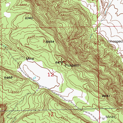 Topographic Map of Davis Mesa, CO