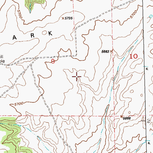 Topographic Map of Third Park, CO