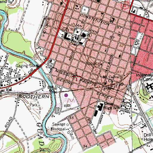 Topographic Map of Pippert House, TX