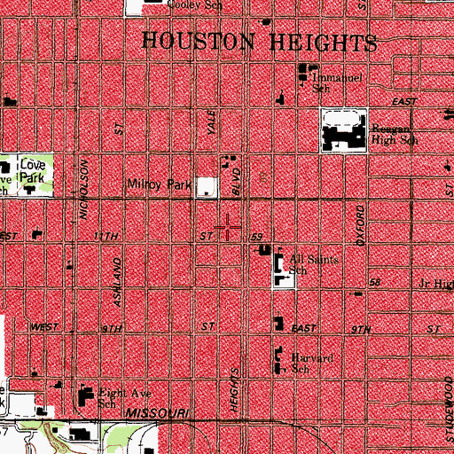 Topographic Map of Perry-Swilley House, TX