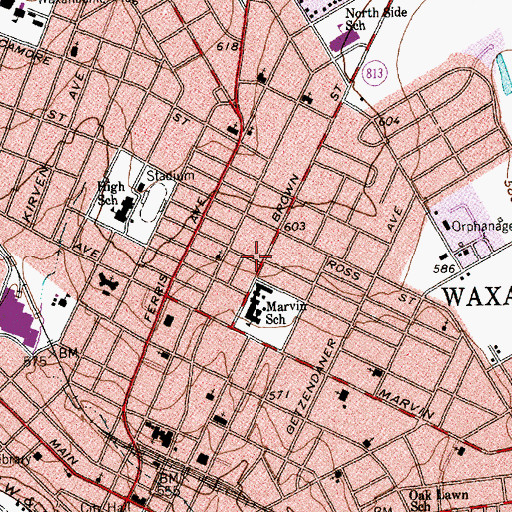 Topographic Map of Pat Witten House, TX