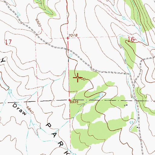 Topographic Map of Dry Park, CO