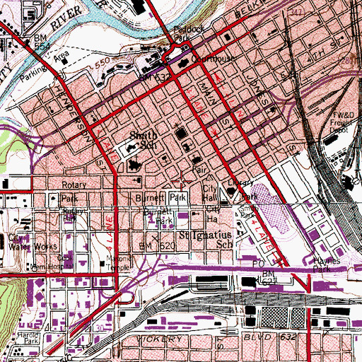 Topographic Map of Neil P Anderson Building, TX