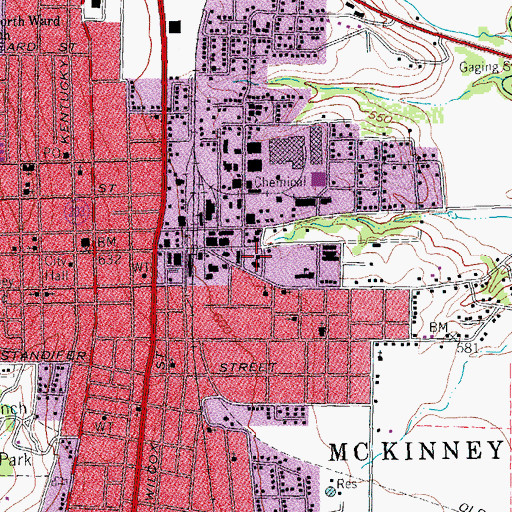 Topographic Map of Newsome-King House, TX