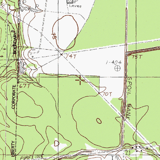 Topographic Map of Norman House, TX