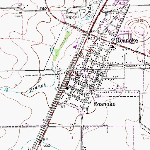 Topographic Map of Old Continental State Bank, TX