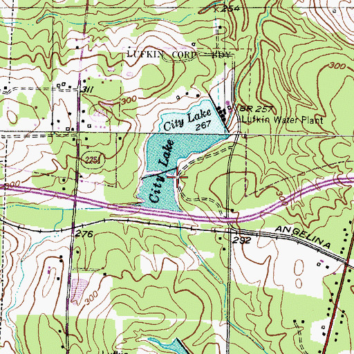 Topographic Map of Ellen Trout Zoo, TX
