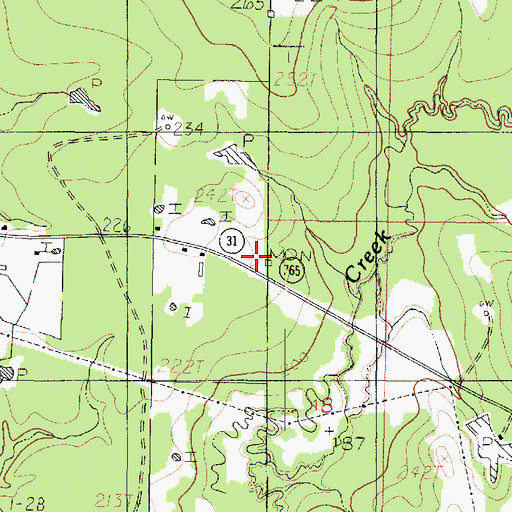 Topographic Map of International Boundary Marker, TX