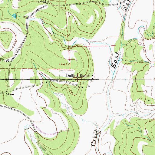 Topographic Map of Sisterdale Valley District, TX