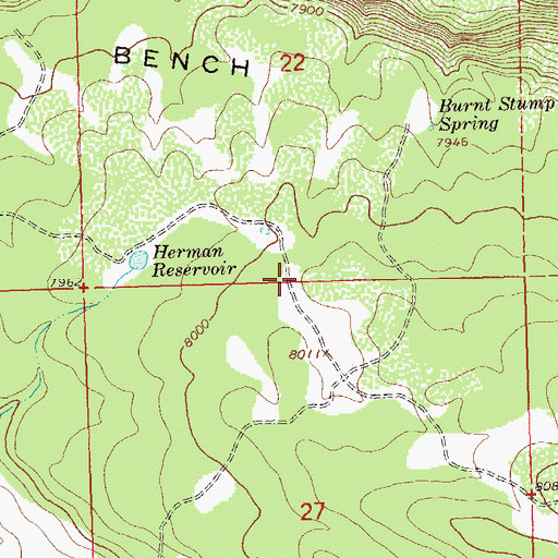Topographic Map of Horsefly Trail, CO