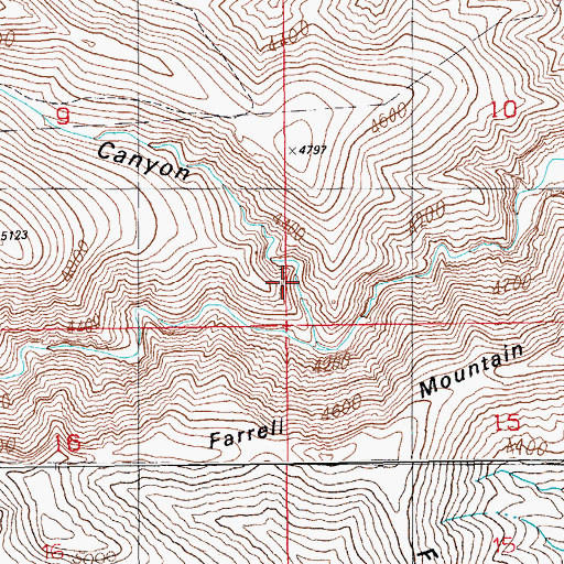 Topographic Map of Brushy Canyon, AZ