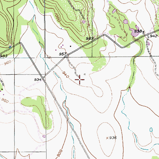 Topographic Map of Tobias and Wilhelmine Schultz Farm, TX