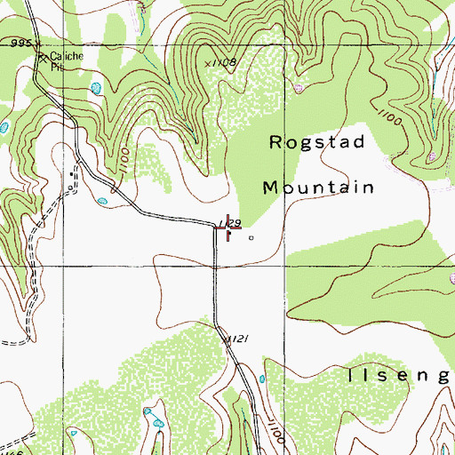 Topographic Map of Tom and Martha Rogstad Farm, TX