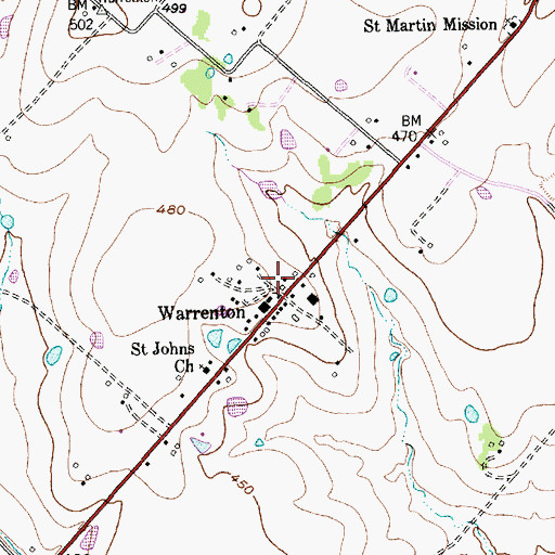 Topographic Map of William Neese Senior Homestead, TX