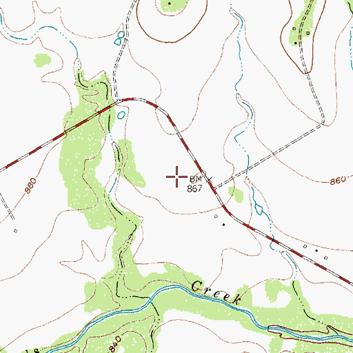 Topographic Map of Ole and Elizabeth Finstad Homesite, TX