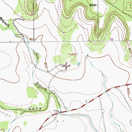 Topographic Map of Olson-Hanson Farm, TX