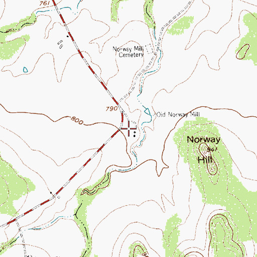 Topographic Map of Reeder-Omenson Farm, TX