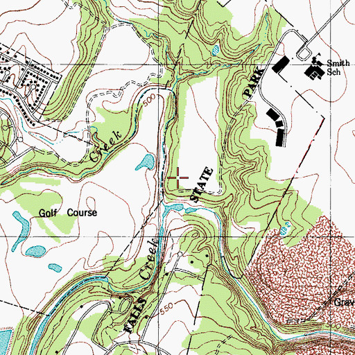 Topographic Map of McKinney Homestead, TX