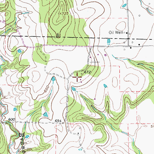 Topographic Map of Jones Farm, TX