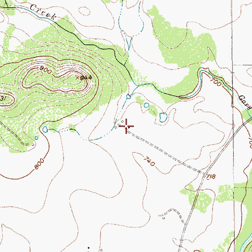 Topographic Map of Hoff-Ulland Farm, TX