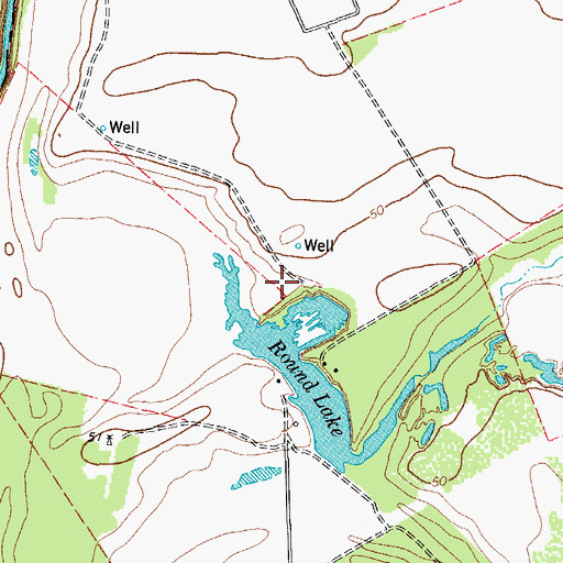 Topographic Map of James McGloin Homestead, TX