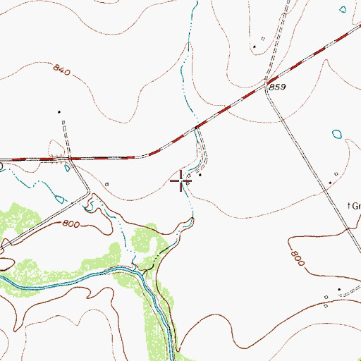Topographic Map of Jens and Kari Ringness Farm, TX