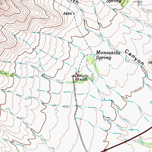 Topographic Map of Guadalupe Ranch, TX