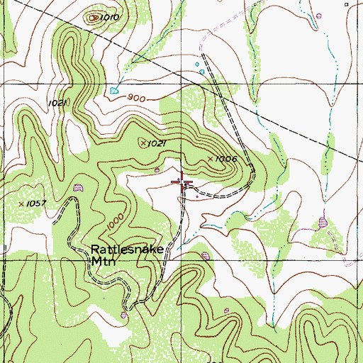 Topographic Map of Ellingson Farm, TX