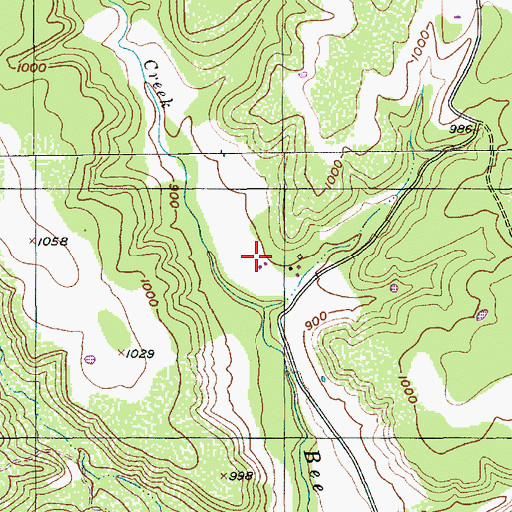 Topographic Map of Even and Petrine Erickson Farm, TX