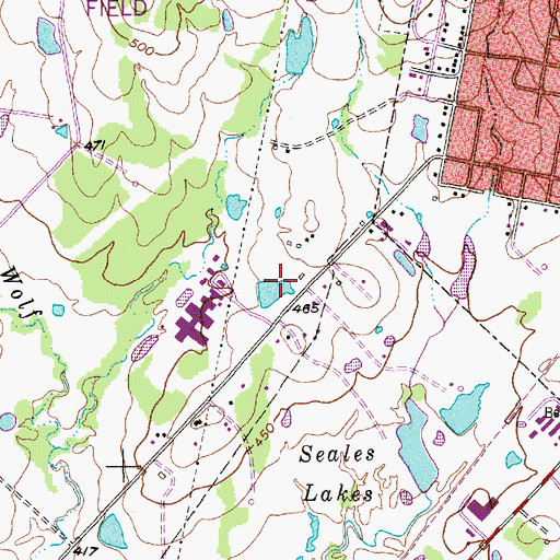 Topographic Map of Droemer Brickyard Site, TX