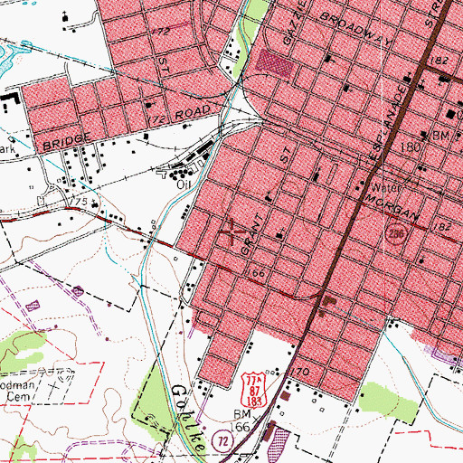 Topographic Map of Macedonia Baptist Church, TX