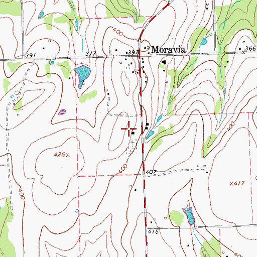 Topographic Map of Ascension of Our Lord Catholic Church, TX