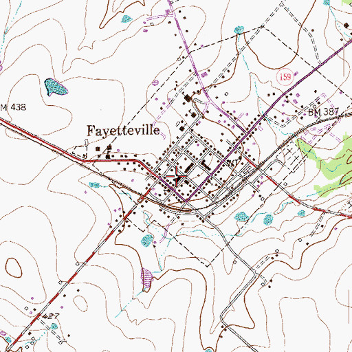 Topographic Map of Zapp Building, TX