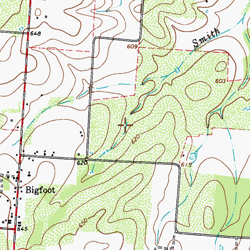 Topographic Map of Big Foot Wallace Museum, TX