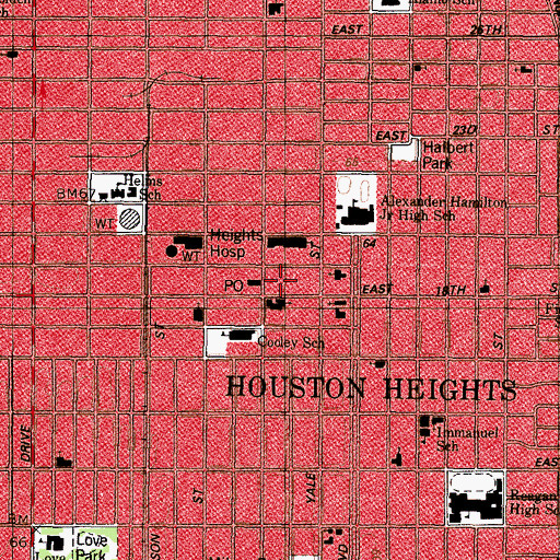 Topographic Map of Williams-Brueder House, TX