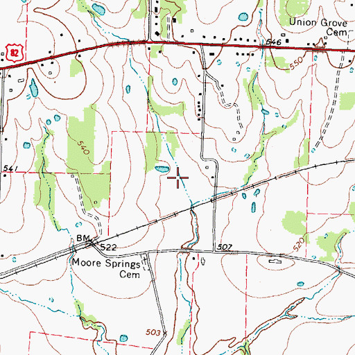 Topographic Map of Wise-Fielding House and Carriage House, TX