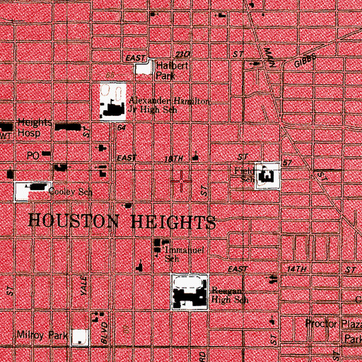 Topographic Map of Wisnoski House, TX