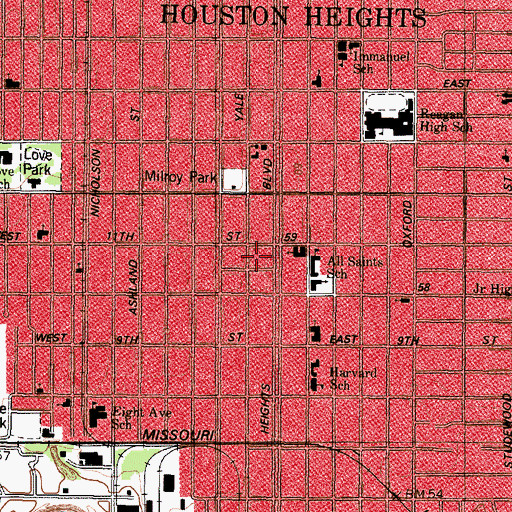 Topographic Map of Webber House, TX