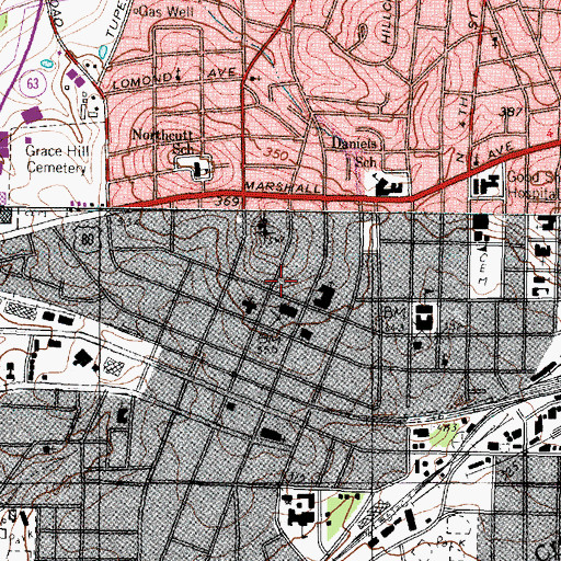 Topographic Map of Whaley House, TX