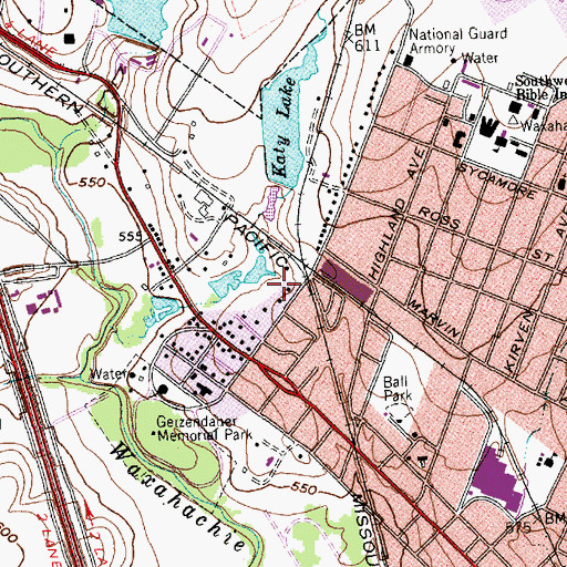 Topographic Map of Trippet-Shive House, TX