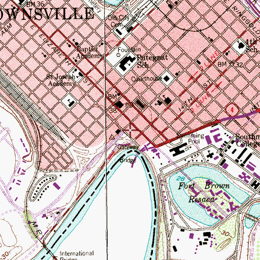 Topographic Map of The Gem, TX