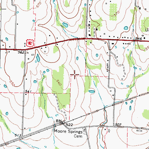 Topographic Map of Thomas and Bettie Brazelton House, TX
