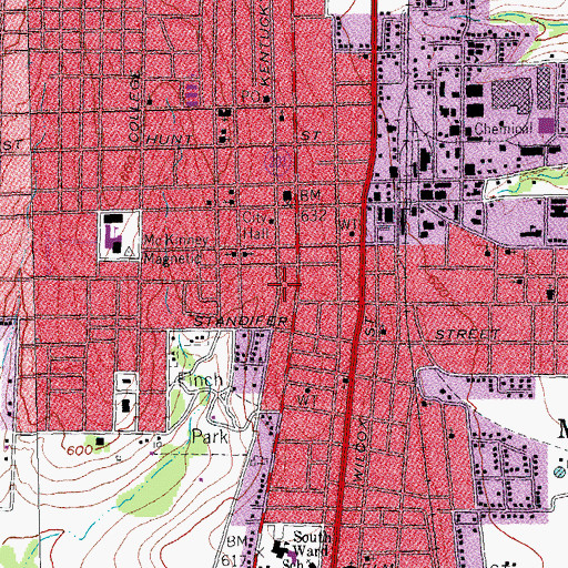 Topographic Map of Thomas Johnson House, TX