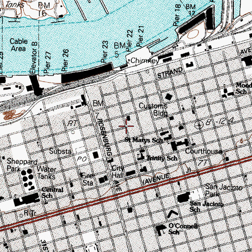 Topographic Map of Star Drug Store, TX