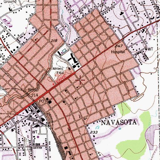 Topographic Map of Steele House, TX